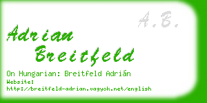 adrian breitfeld business card